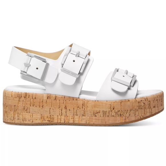 Michael Kors Colby Cork Platform Sandals Size 9 - Picture 2 of 8
